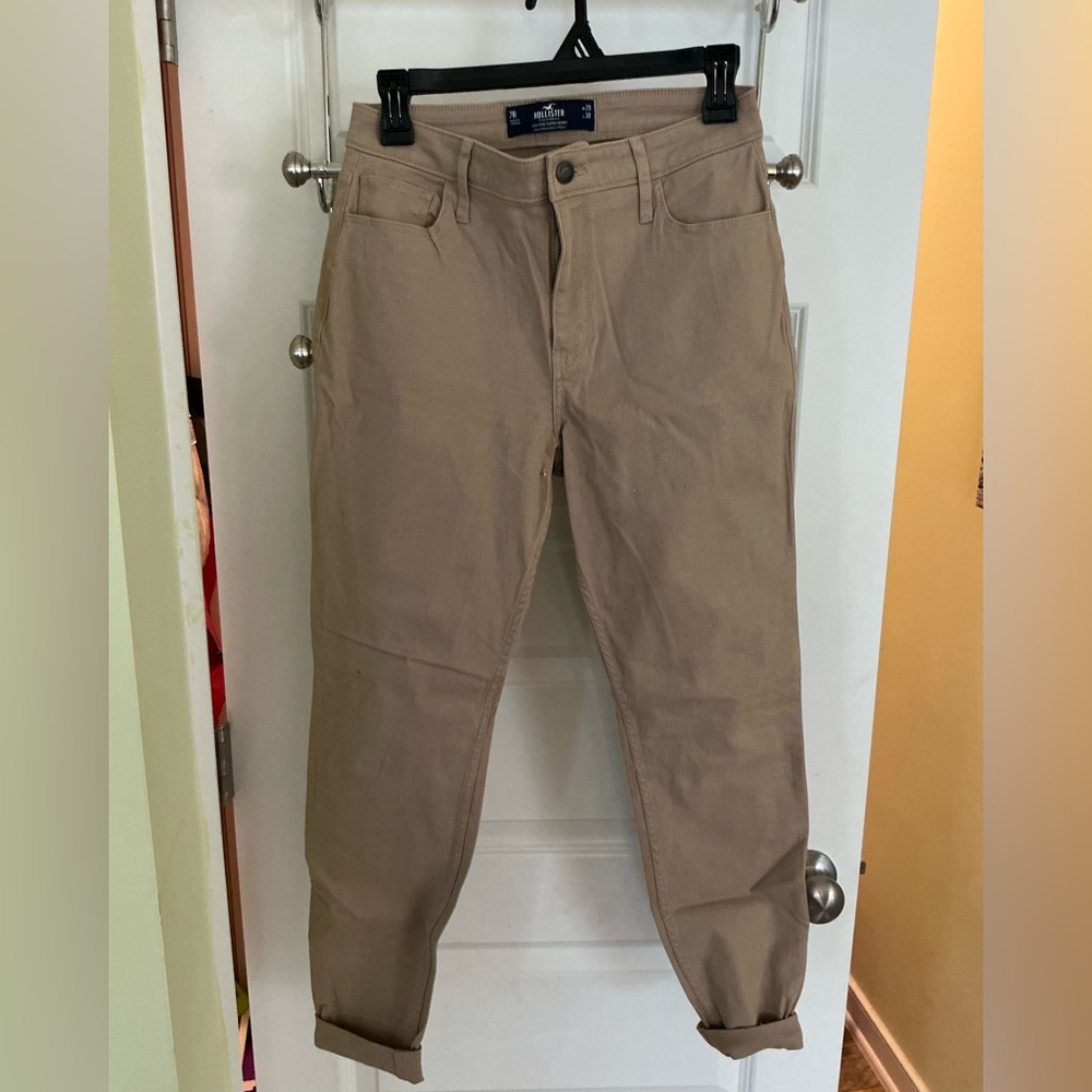 Hollister Tan Pants Casual Cotton Blend